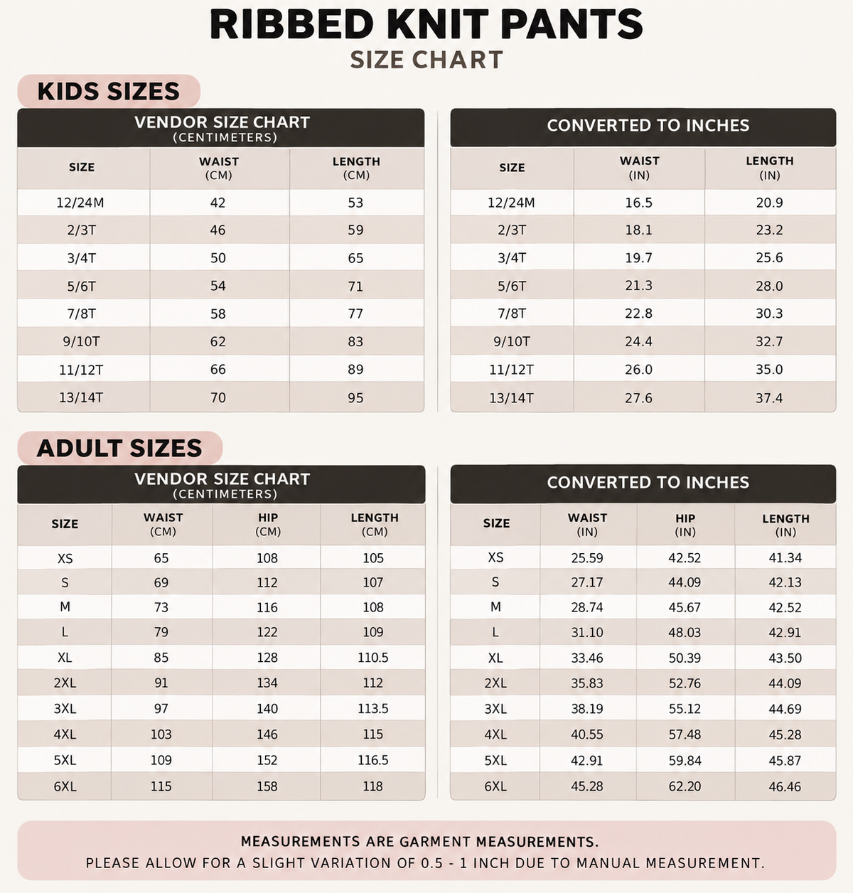 Ribbed Knit Game Day Pants