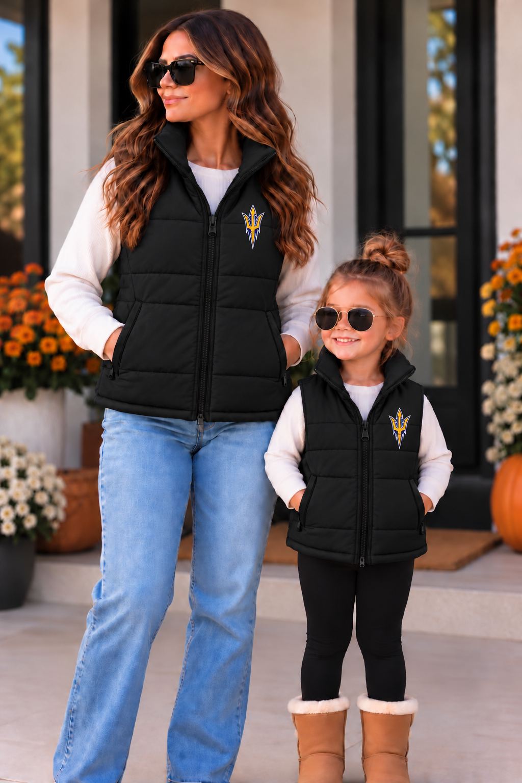 School Logo Puffer Vest (Mama & Mini)