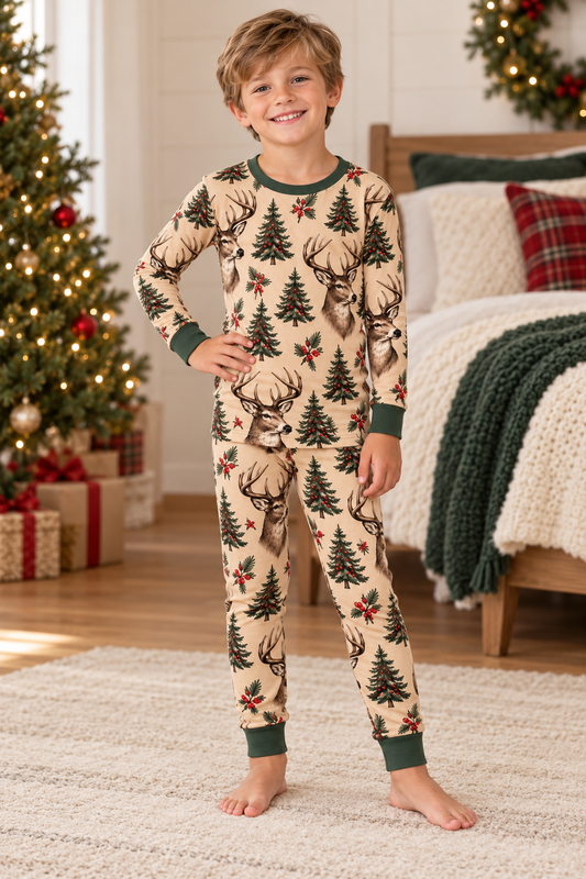Antlers & Evergreen 2pc Set
