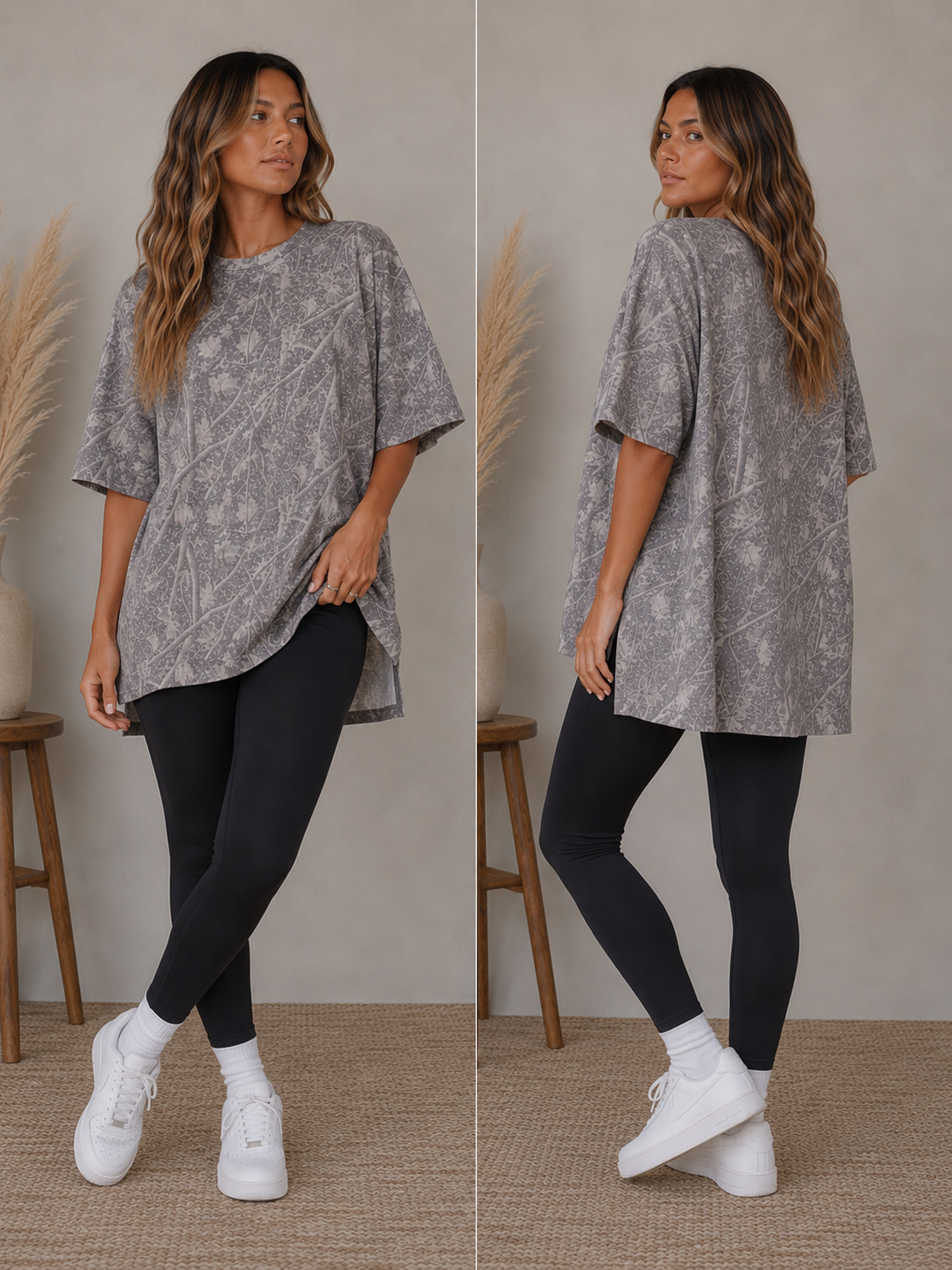 High/Low Camo Tee