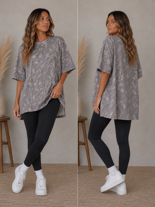 High/Low Camo Tee